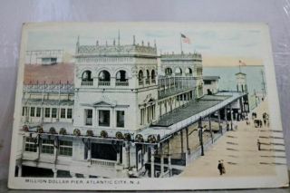 Jersey Nj Atlantic City Million Dollar Pier Postcard Old Vintage Card View