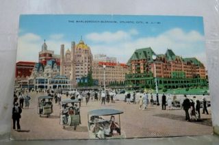 Jersey Nj Atlantic City Marlborough Blenheim Postcard Old Vintage Card View