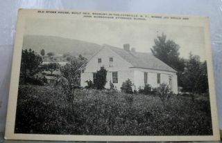 York Ny Roxbury In The Catskills Stone House Postcard Old Vintage Card View