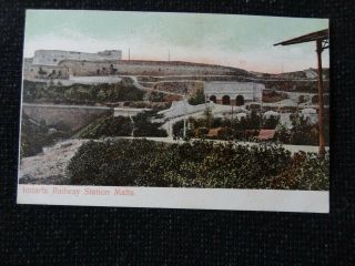 Imtarfa Railway Station Malta Postcard Undivided Back