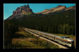 Dr Jim Stamps Rockies Mt Eisenhower Canadian Pacific Railroad Canada Postcard