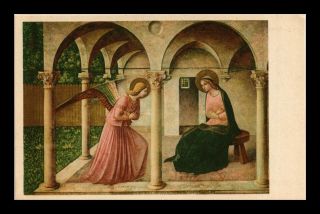 Dr Jim Stamps Annunciation Painting Beato Angelico Italy Topical Postcard