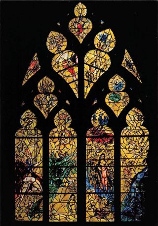 France Metz (moselle) Cathedrale Saint Etienne Vitrail De Marc Chagall Dom