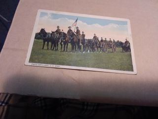 Vintage Postcard - Field Artillery,  U.  S.  Army 1918