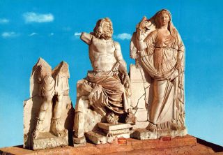 Turkey Izmir Poseidon And Demeter In Agora Museum Statues Postcard