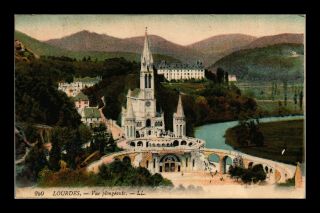 Dr Jim Stamps View Of Sanctuary Of Our Lady Of Lourdes France Postcard