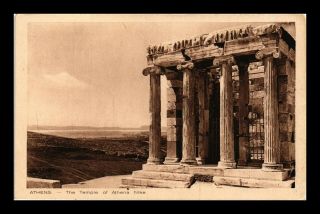 Dr Jim Stamps Temple Of Athena Nike Ancient Ruins Athens Greece View Postcard