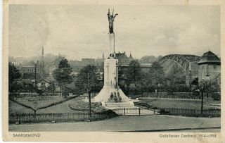 France Sarreguemines Saargemund Saargemünd - Gefallennen Denkmal 1943 Postcard