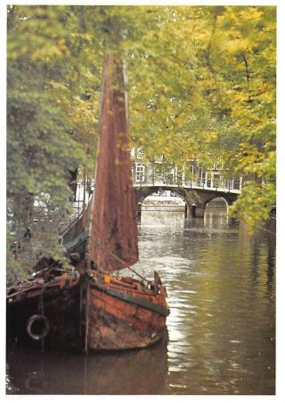 Netherlands Amsterdam Leidsegracht Richard Stern River Boat Bateau Pont Bridge