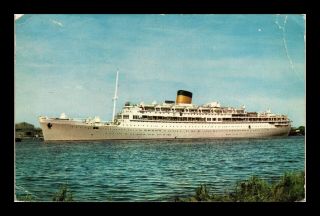 Dr Jim Stamps Royal Dutch Mail Ship Ms Oranje Australia Topical View Postcard
