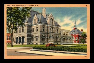 Dr Jim Stamps Us Post Office City Hall Concord Hampshire View Postcard