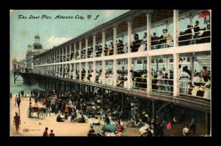 Dr Jim Stamps Us Steel Pier Atlantic City Jersey View Postcard