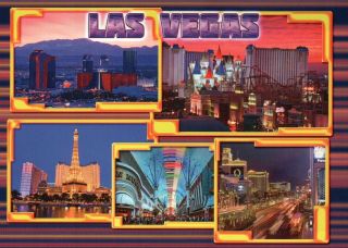 Las Vegas Nevada,  Paris Hotel Casino,  Fremont Street,  York Ny Etc - Postcard
