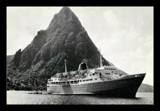 Dr Jim Stamps Mts Jason Cruise Ship Greece Continental Size Postcard