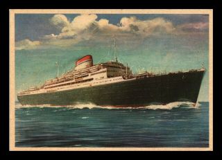 Dr Jim Stamps Printed In Italy Cruise Ship Italia Continental Size Postcard