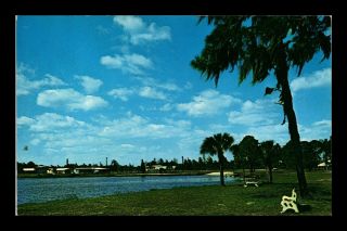 Dr Jim Stamps Us Ruskin Community Park Florida Chrome View Postcard
