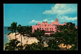 Dr Jim Stamps Us Royal Hawaiian Hotel Sheraton Hotel View Postcard