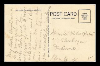 DR JIM STAMPS US HILLSIDE STREAM GREETINGS FROM MAINE LINEN VIEW POSTCARD 2