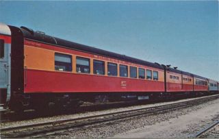 (073) Southern Pacific Railroad Coast Daylight Dining Car Train 1960s Postcard