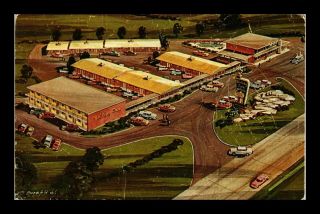 Us Postcard Holiday Inn Motel Jefferson City Missouri Aerial View Front