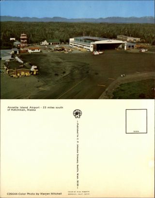 Annette Island Airport Near Ketchikan Alaska Ak Airport Hangar Tower 1970s