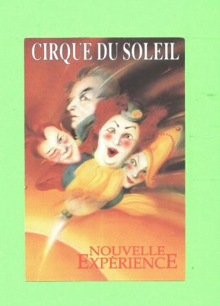 Oo Advertising Card Cirque Du Soleil Au Vieux Port De Montreal P Quebec