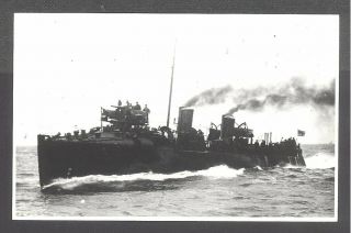 Orig Real Photo Royal Navy Topedo Destroyer H.  M.  S.  Fame 1897 China Station