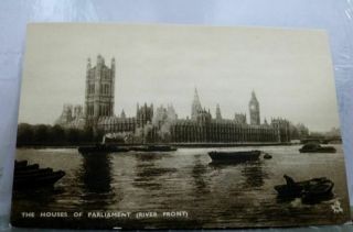 United Kingdom Uk Houses Of Parliament Postcard Old Vintage Card View Standard