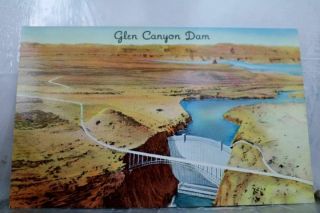 Utah Ut Glen Canyon Dam Colorado River Postcard Old Vintage Card View Standard