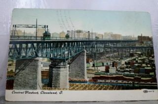 Ohio Oh Cleveland Central Viaduct Postcard Old Vintage Card View Standard Post