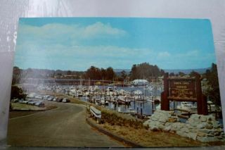 California Ca Santa Cruz Harbor Postcard Old Vintage Card View Standard Souvenir