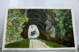North Carolina Nc Land Of Sky Double Tunnel Postcard Old Vintage Card View Post