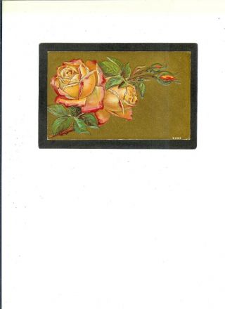 Floral Vintage Pc " Pinkish Roses & Buds " Pmk 7 - 19 - 1913 Corunna,  In.