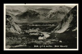 Dr Jim Stamps Canada Pacific Railway Hotel Bow Valley Canada Postcard