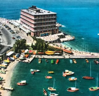 Lebanon Vintage Postcard Beyrouth St George Hotel Aerial View
