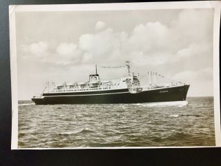 Real Photo Postcard Ship American Banner Lines Ss Atlantic Cancel 1959