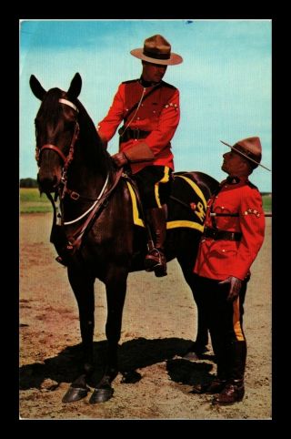 Dr Jim Stamps Royal Canadian Mounted Police Postcard Canada