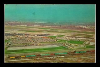 Us Postcard Aerial View Cleveland Hopkins International Airport Cleveland Ohio