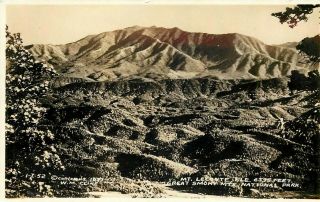 Tennessee Rppc Postcard: Mt.  Leconte Great Smoky Mts.  National Park,  Cline Photo