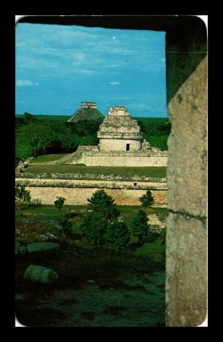 Dr Jim Stamps Observatory Chichen Itza Yucatan Chrome Postcard Mexico