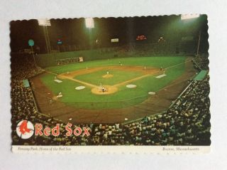 Vintage Baseball 4x6” Postcard Of Fenway Park Boston Red Sox Dexter Press/klein