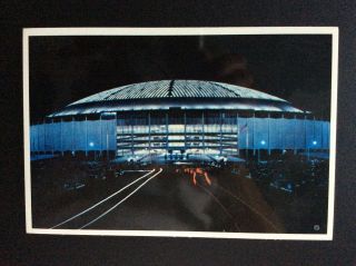 Vintage 1967 Baseball 4x6” Postcard Of The Astrodome Houston Astros Astrocard Co