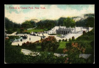 Us Postcard Terraces In Central Park York City Landmark