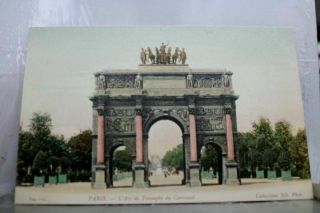 France Arc De Triomphe Paris Postcard Old Vintage Card View Standard Souvenir Pc