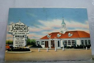Ad Howard Johnsons Postcard Old Vintage Card View Standard Souvenir Postal Post