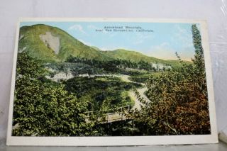California Ca San Bernardino Arrowhead Mountain Postcard Old Vintage Card View