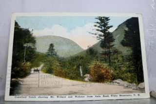 Hampshire Nh White Mountains Mt Willard Webster Crawford Notch Postcard Old