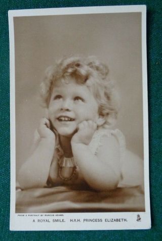 Antique Royal Postcard Queen Elizabeth Ii As A Young Girl