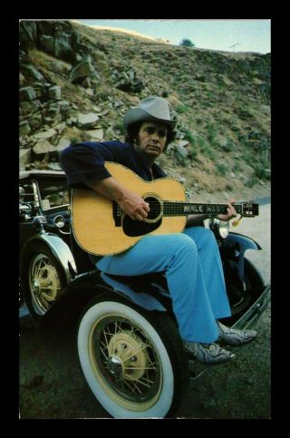 Dr Jim Stamps Us Merle Haggard Country Music Celebrity Topical Postcard