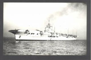 Orig Real Photo Aircraft Carrier H.  M.  S.  Formidable